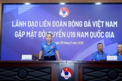 Lãnh đạo VFF tiếp lửa U19 Việt Nam